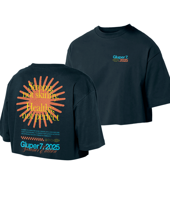 GLUPER 7 Camiseta Oversize chica crop top