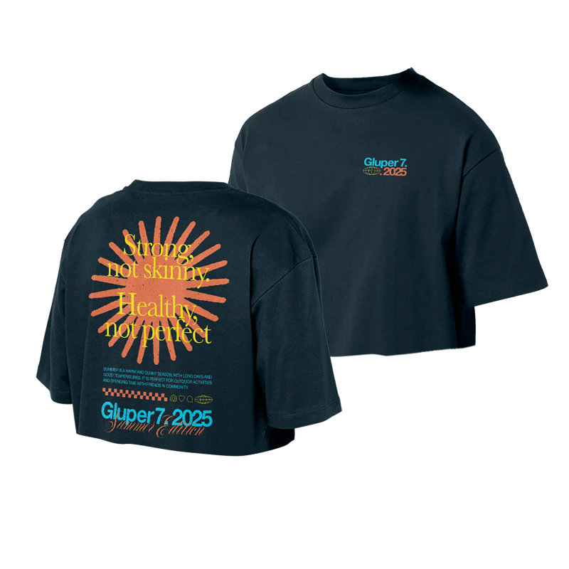 GLUPER 7 Camiseta Oversize chica crop top