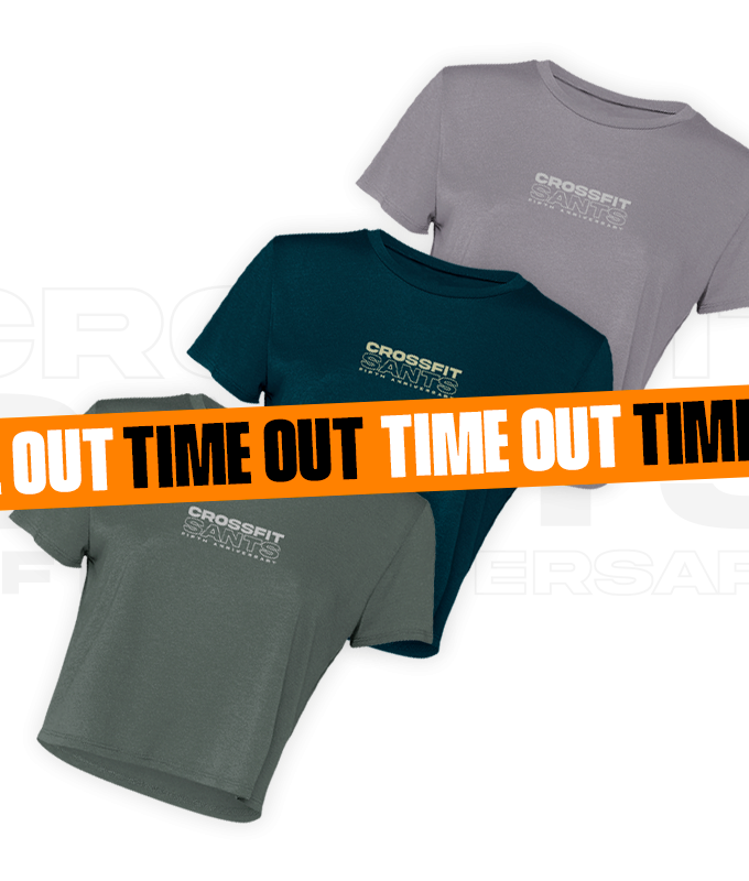 Camiseta Croptop Crossfit Sants 5th Anniversary