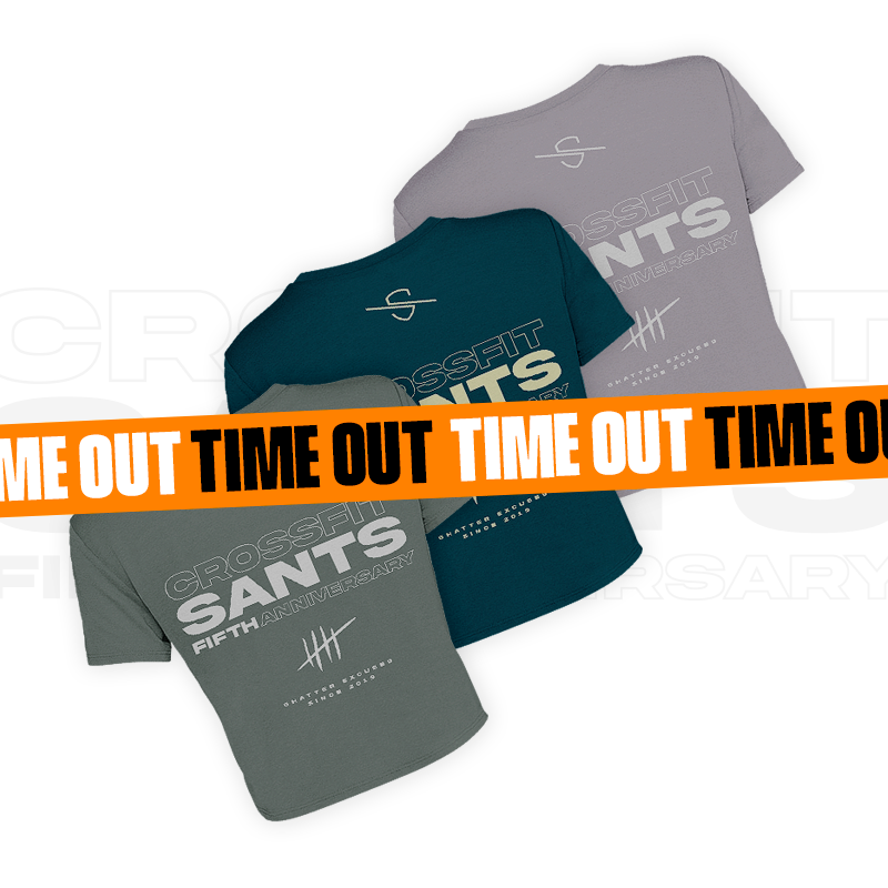Camiseta Croptop Crossfit Sants 5th Anniversary